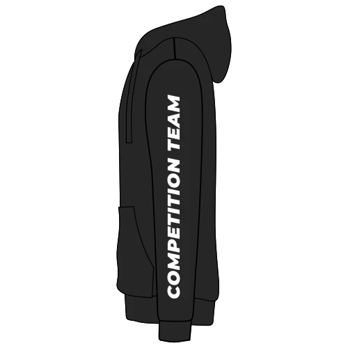 Loon Competition Team Adult Hoodie Black - Image 2