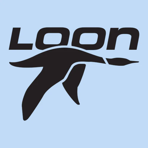 Loon Mountain Adult T-Shirt Black Chest Logo Light Blue - Image 2