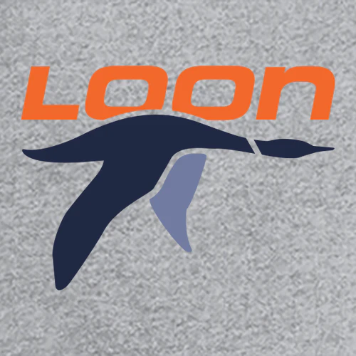 Loon Mountain Adult Long Sleeve Full Color Chest Logo Heather Grey - Image 2