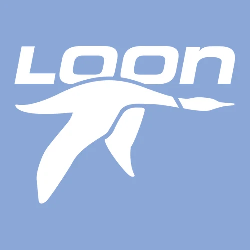 Loon Mountain Adult Crewneck White Chest Logo Carolina Blue - Image 2