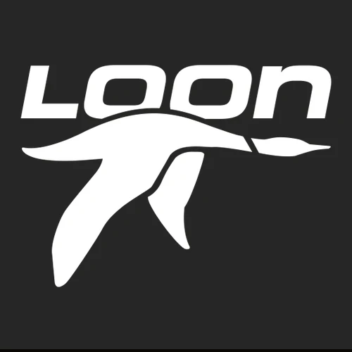 Loon Mountain Adult Hoodie White Chest Logo Black - Image 2