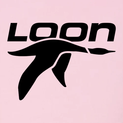 Loon Mountain Adult Hoodie Black Chest and Back Logo Pink - Image 5