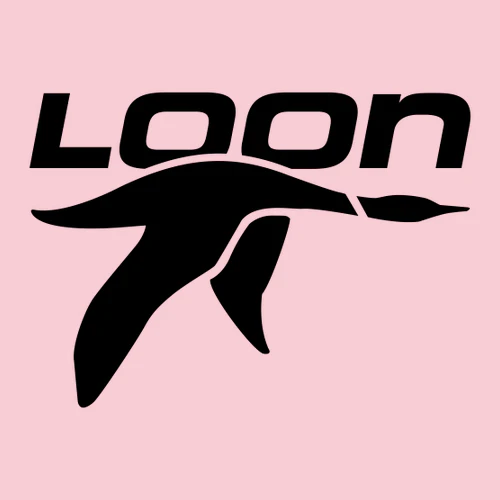Loon Mountain Adult T-Shirt Black Chest and Back Logo Light Pink - Image 3