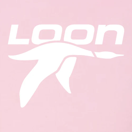 Loon Mountain Adult Crewneck White Chest and Back Logo Pink - Image 5