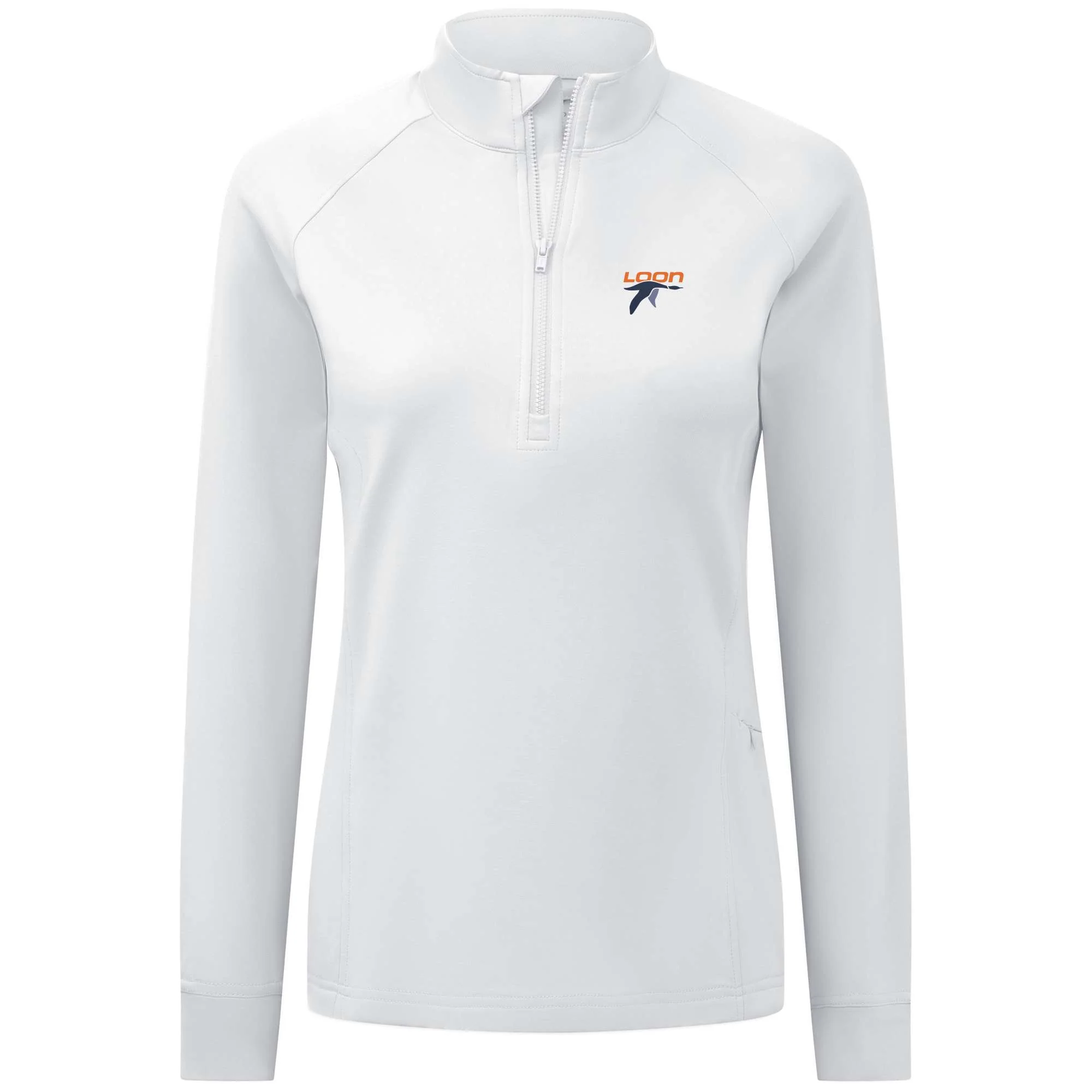Loon Mountain Women's Midweight 1/4 Zip Full Color Small Chest Logo
