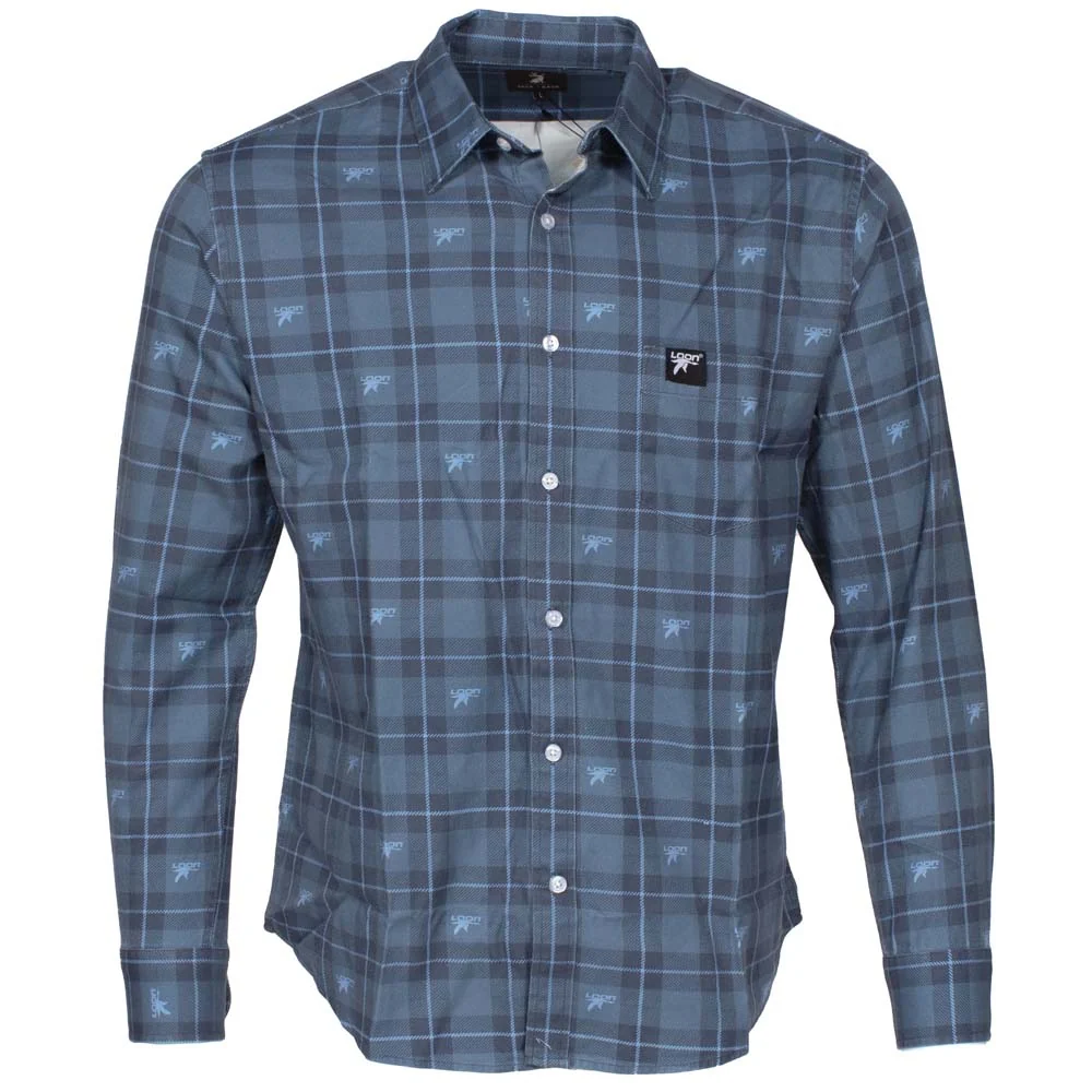 Loon Mountain Men's Jack and Sage Flannel Icon Print Long Sleeve Shirt