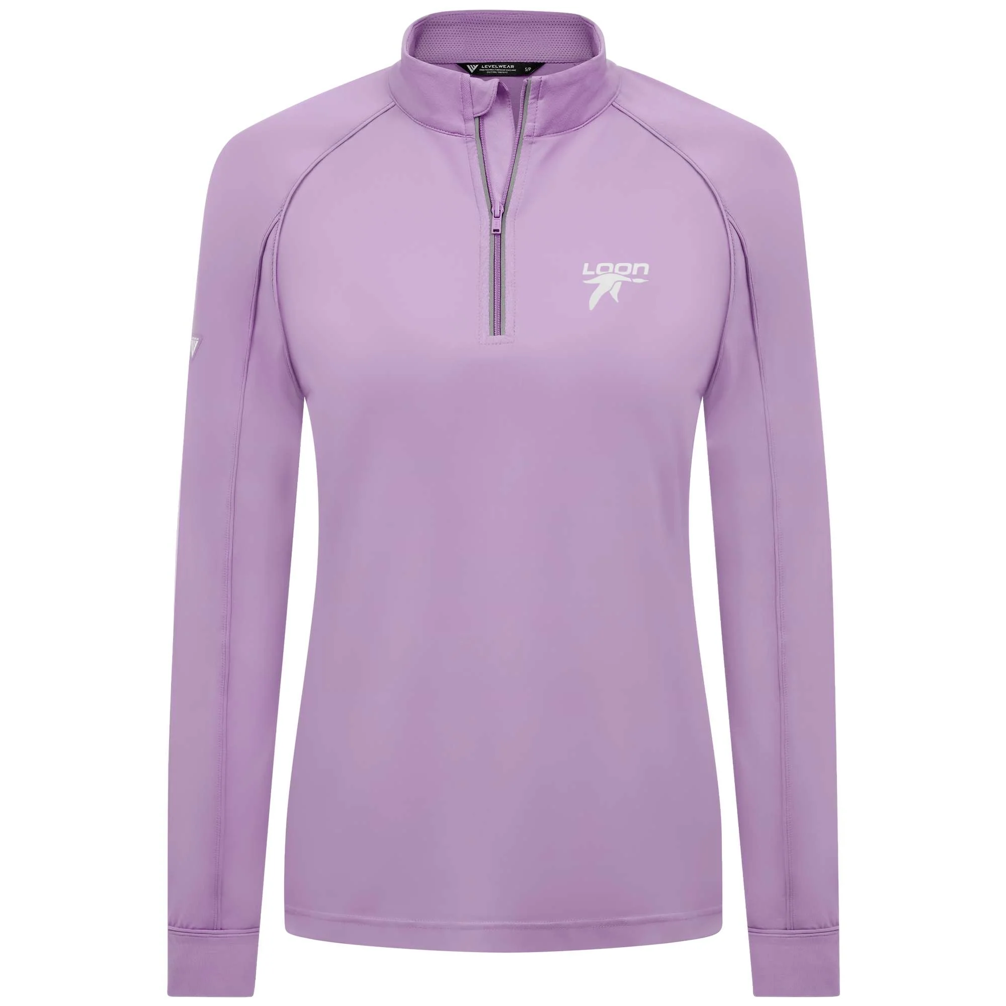 Loon Mountain Women's Lightweight 1/4 Zip White Small Chest Logo - Image 2