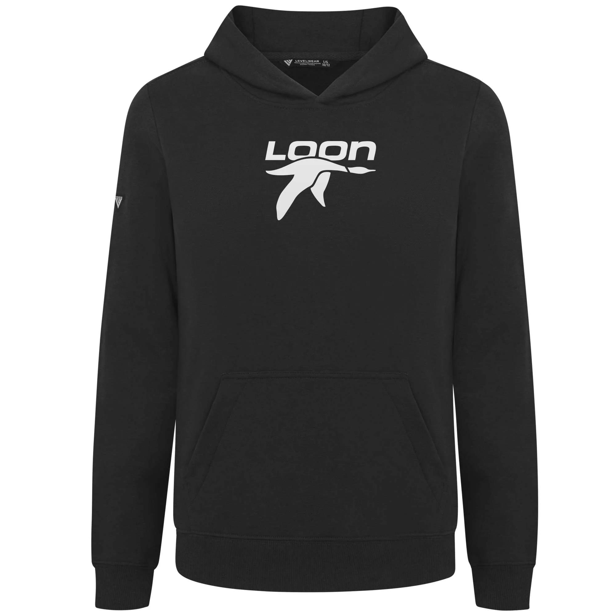 Loon Mountain Kid's Hoody White Chest Logo - Image 2