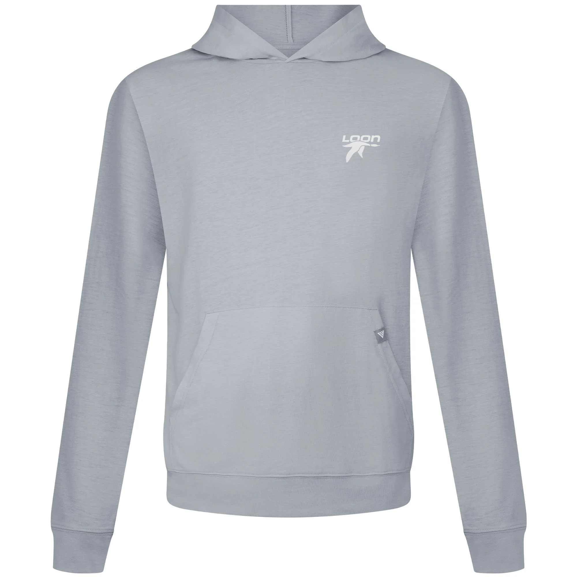 Loon Mountain Men's Lightweight Tech Hoody White Small Chest Logo