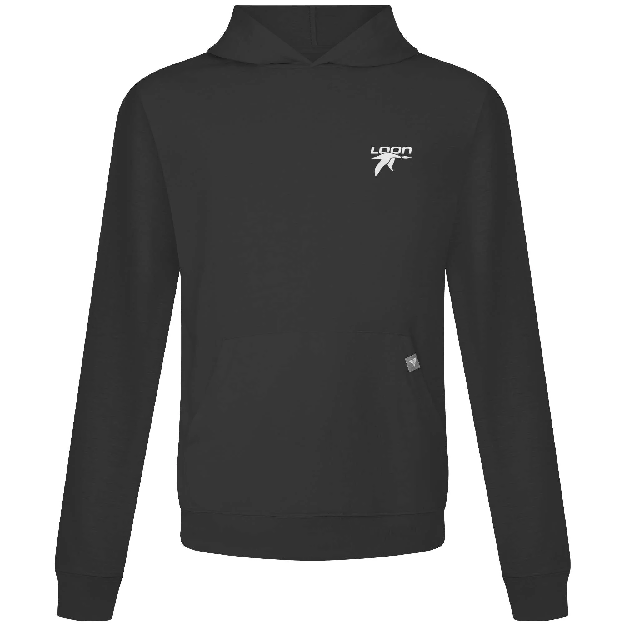 Loon Mountain Men's Lightweight Tech Hoody White Small Chest Logo - Image 2