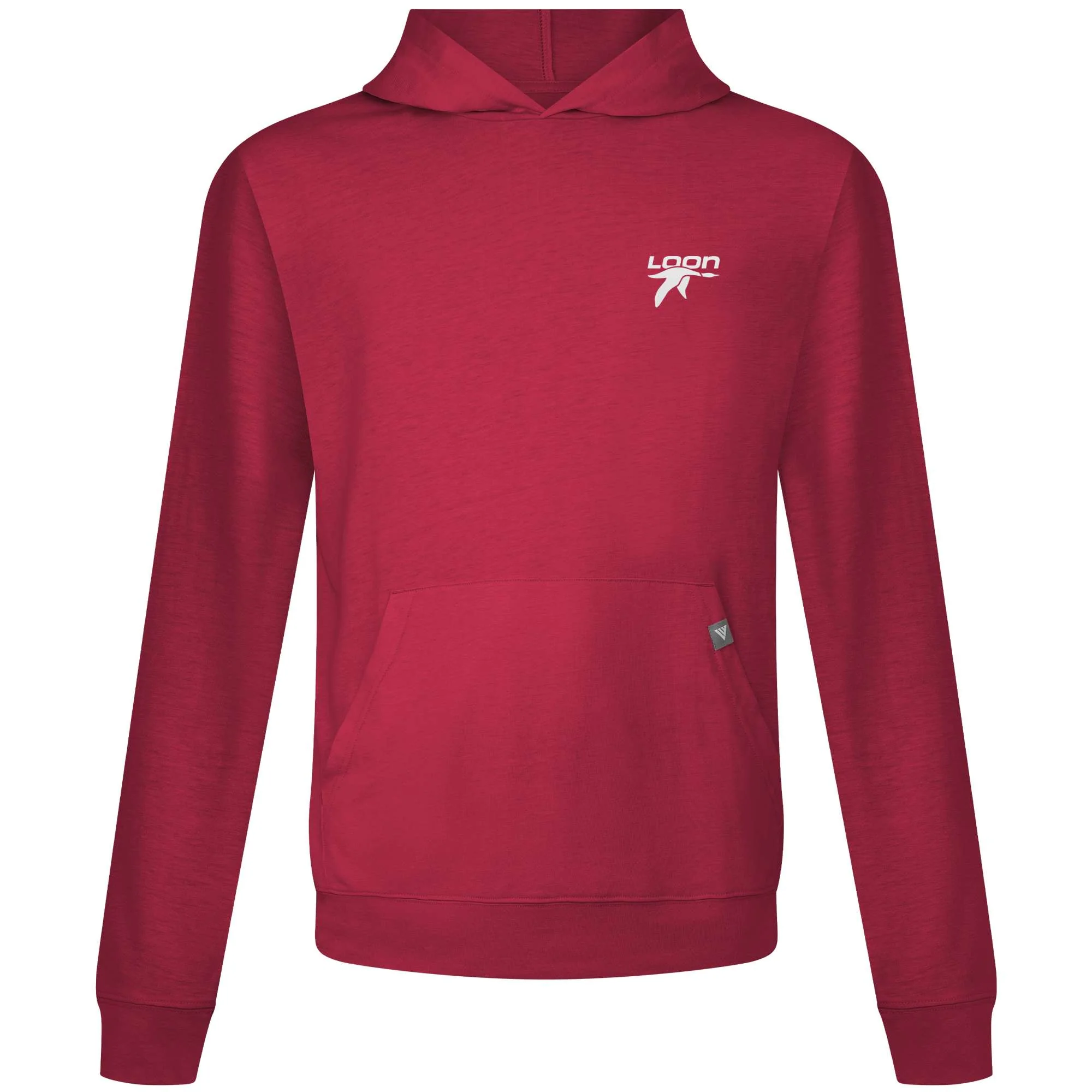 Loon Mountain Men's Lightweight Tech Hoody White Small Chest Logo - Image 3