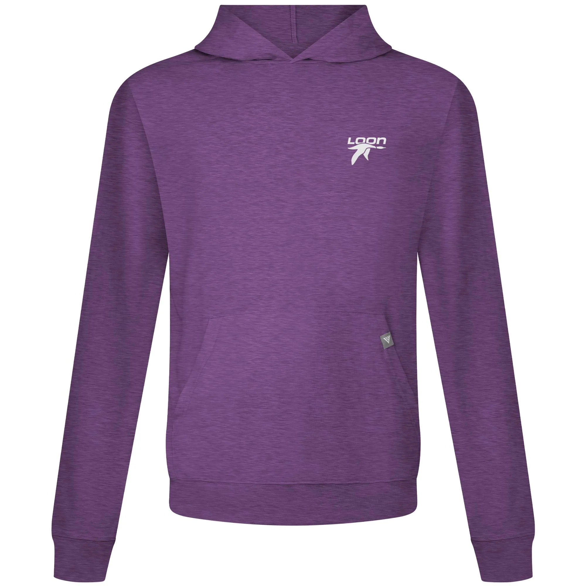 Loon Mountain Men's Lightweight Tech Hoody White Small Chest Logo - Image 4