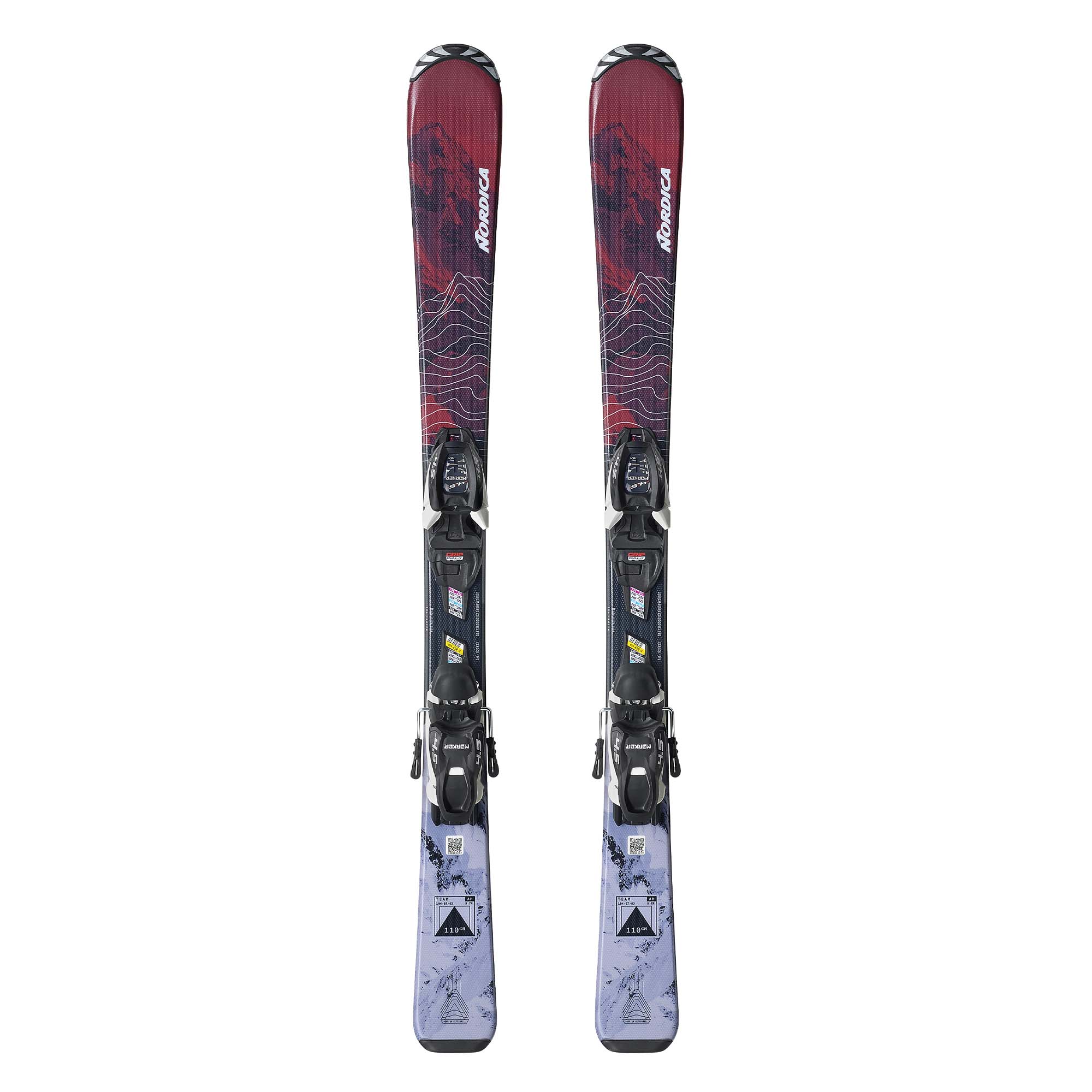 Nordica Junior's Team AM (110-150) Skis with JR 7.0 FDT Bindings 2027 - Image 2