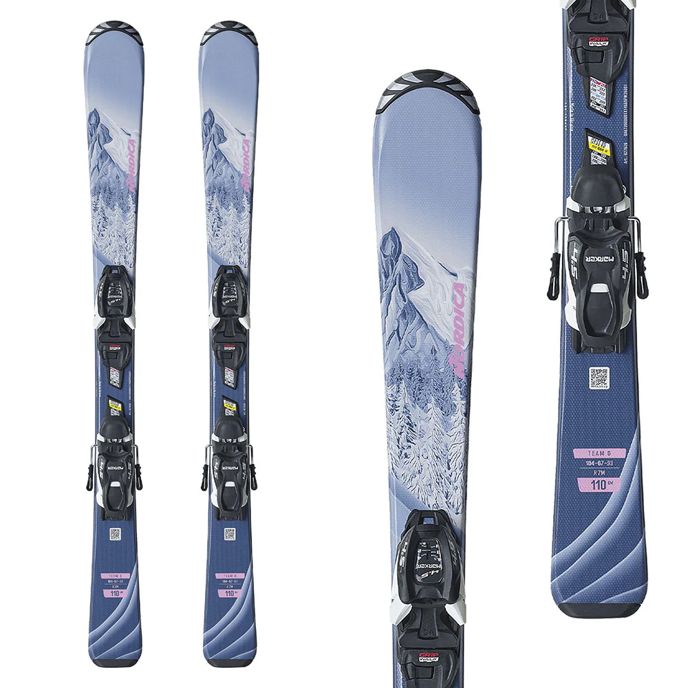 Nordica Junior's Team G (100-140) Skis with JR 4.5 FDT Bindings 2027
