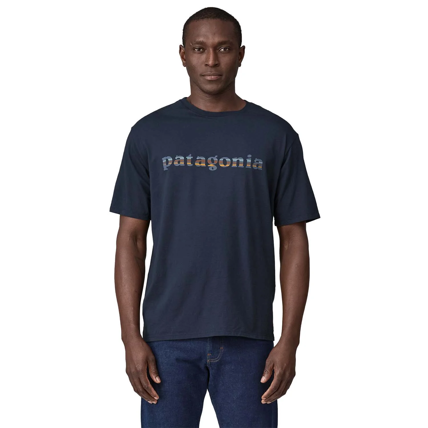 Patagonia Men's '73 Text Logo Organic T-Shirt - Image 5