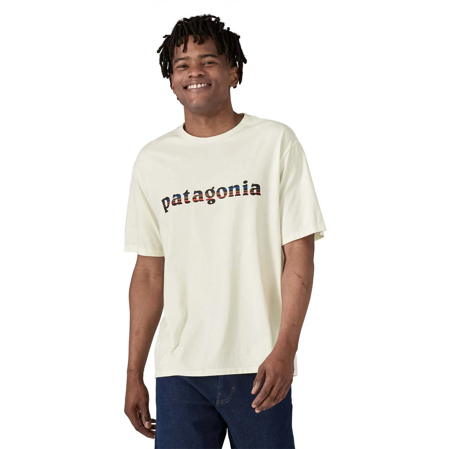 Patagonia Men's '73 Text Logo Organic T-Shirt - Image 8