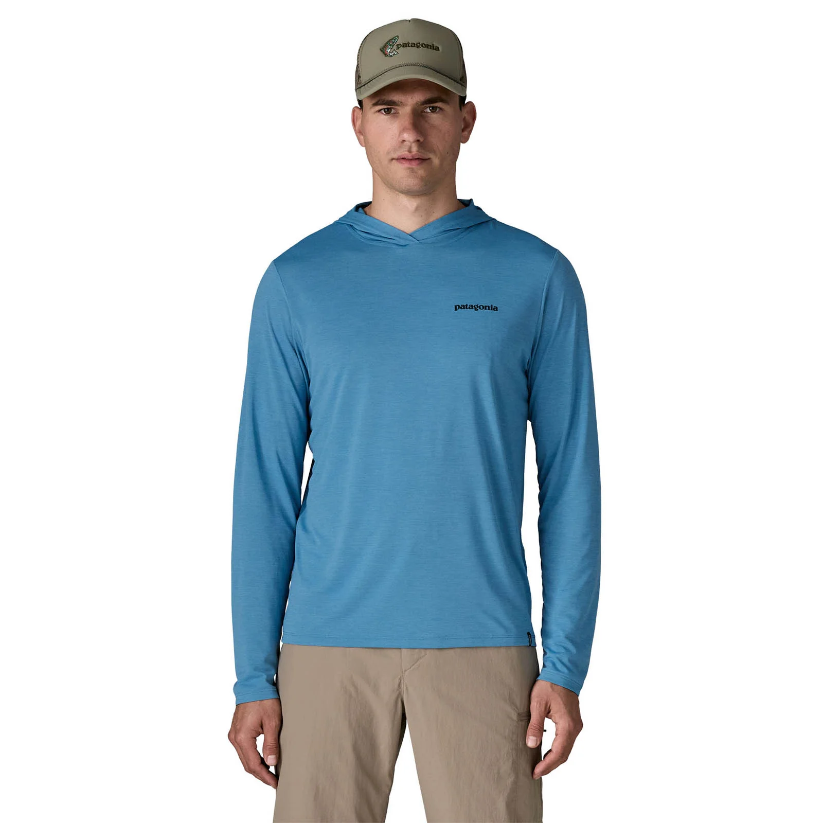 Patagonia Men's Capilene Cool Daily Hoody - Casting Logo - Image 3