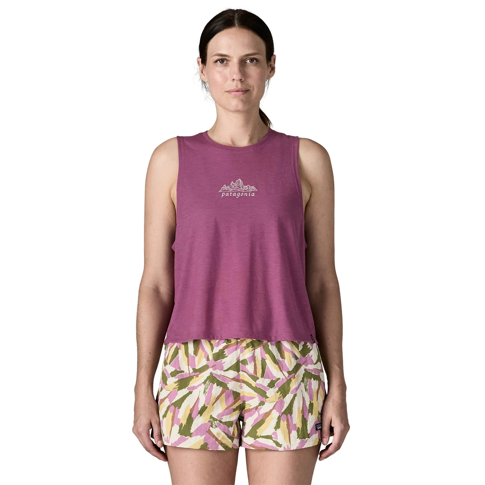 Patagonia Women's Capilene Cool Trail Cropped Tank Top - Image 3