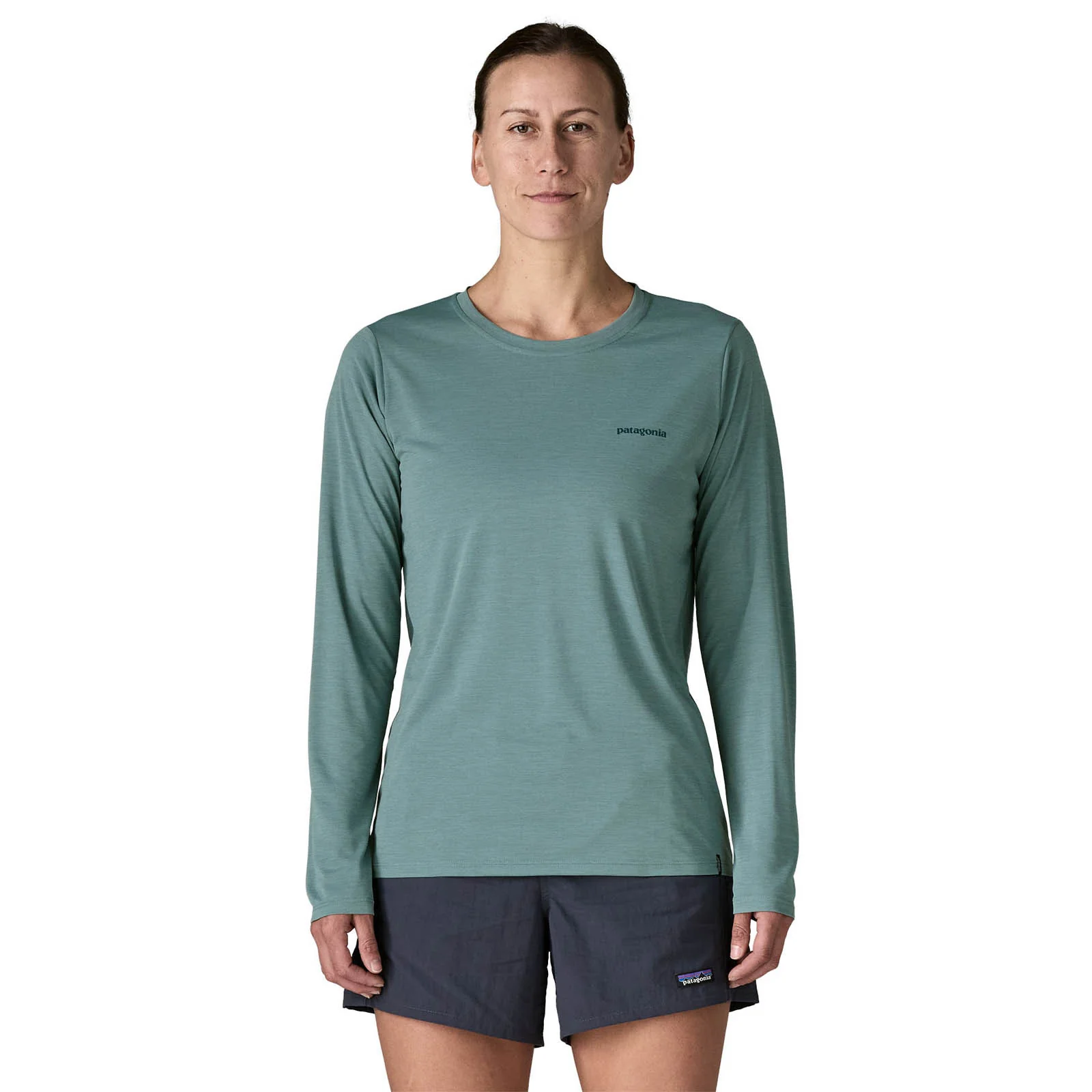 Patagonia Women's Long-Sleeved Capilene Cool Daily Shirt - Boardshort Logo - Image 4
