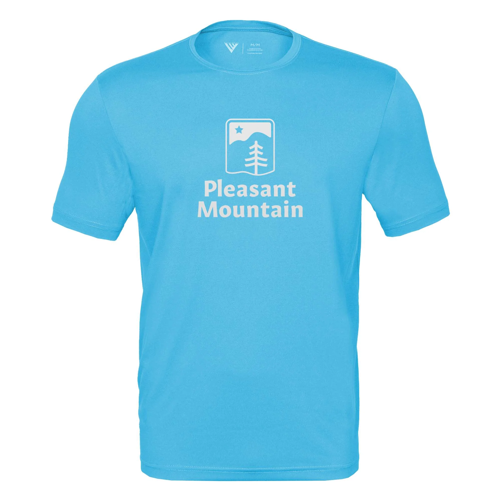 Pleasant Mountain Tech T-Shirt White Chest Logo - Image 3