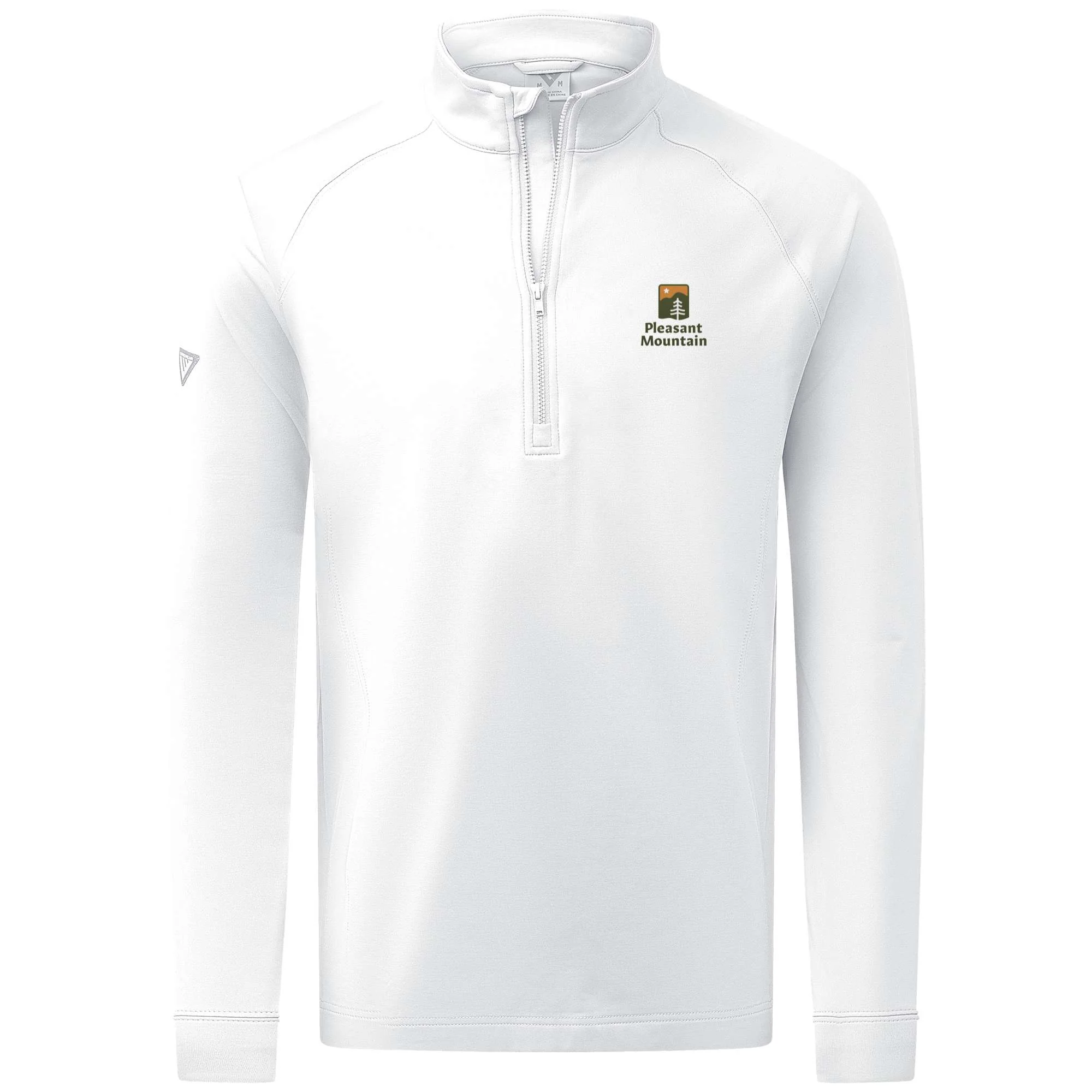 Pleasant Mountain Men's Midweight 1/4 Zip Full Color Small Chest Logo - Image 3