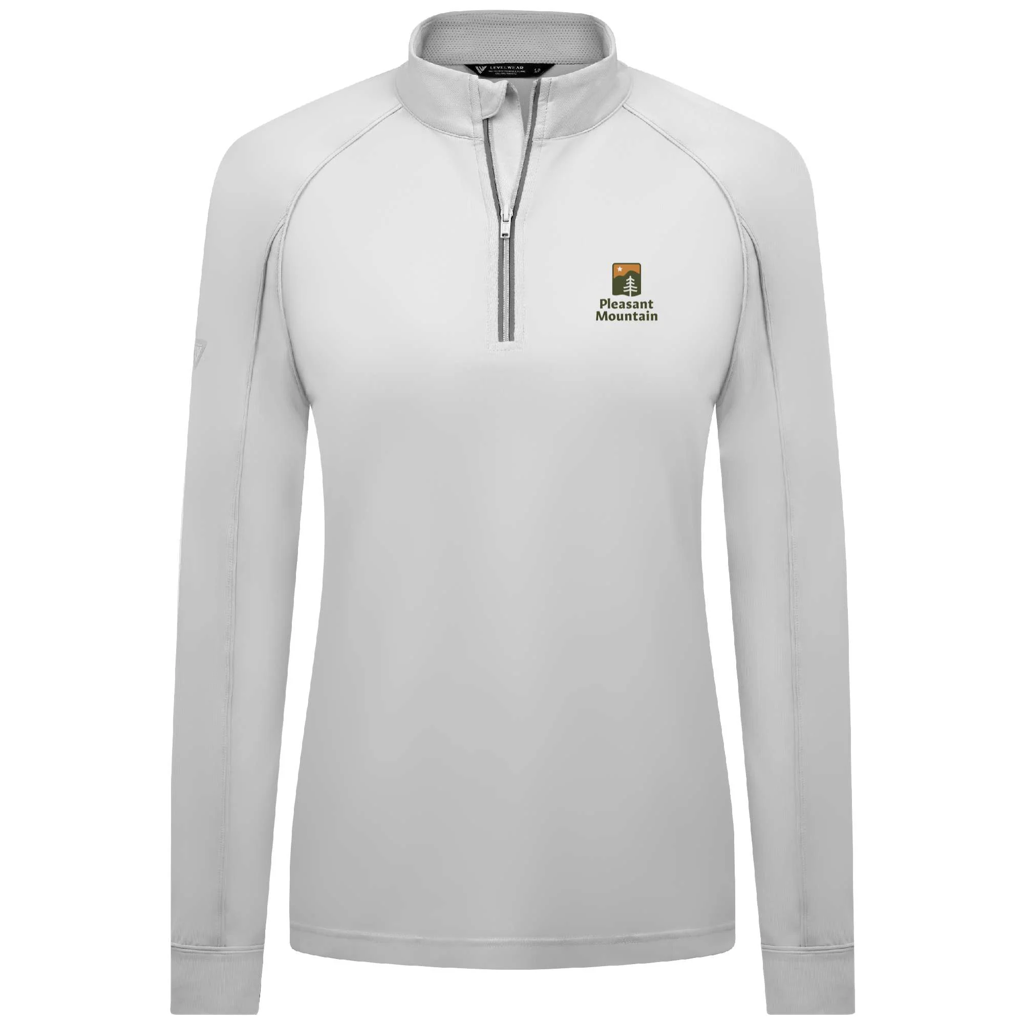 Pleasant Mountain Women's Lightweight 1/4 Zip Full Color Small Chest Logo - Image 3