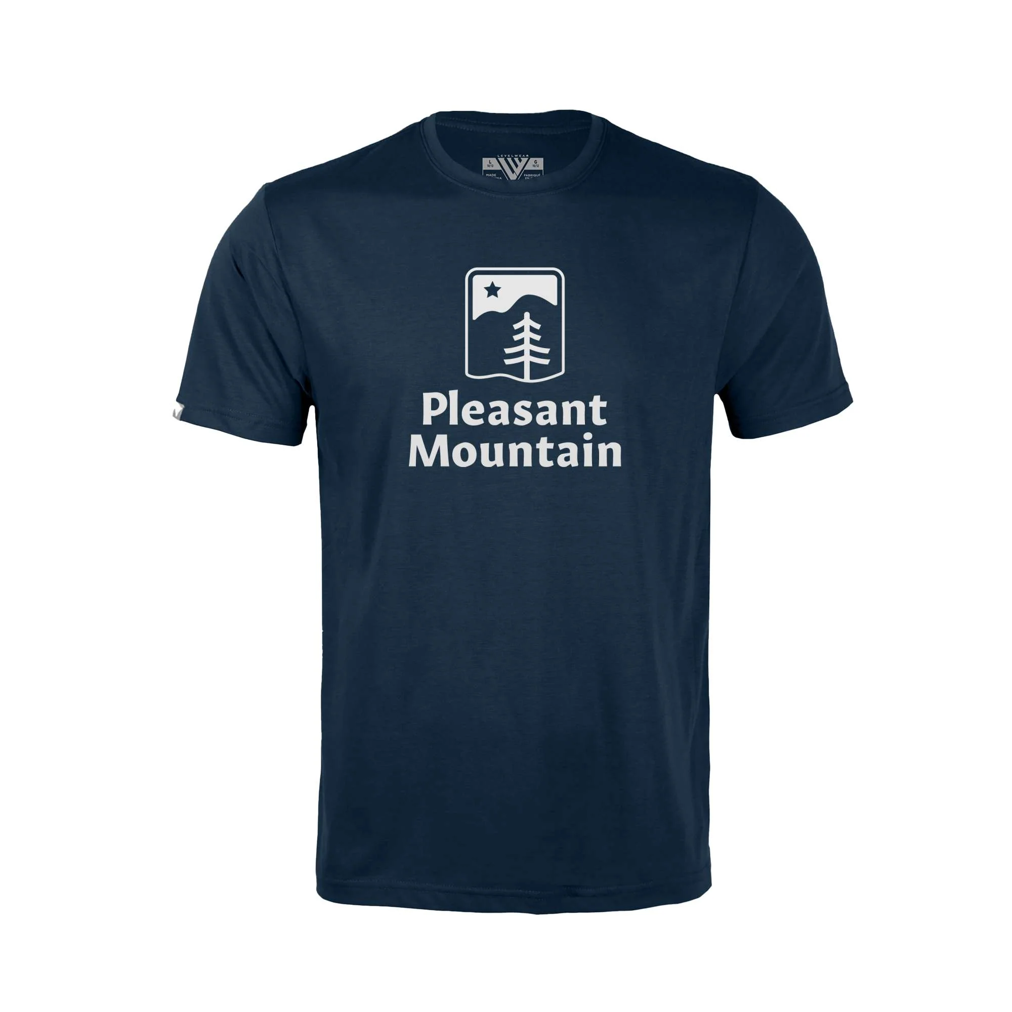 Pleasant Mountain Kid's Classic T-Shirt White Chest Logo - Image 2