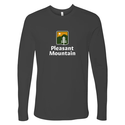 Pleasant Mountain Adult Long Sleeve Full Color Chest Logo Heavy Metal