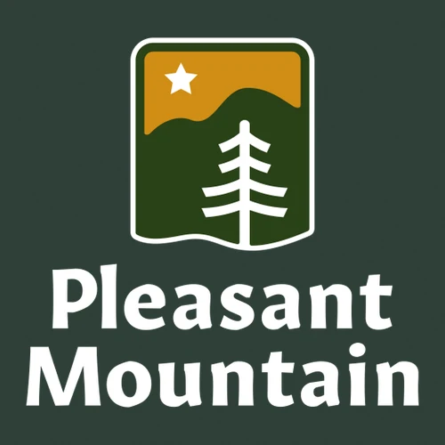 Pleasant Mountain Adult T-Shirt Full Color Chest Logo Forest - Image 2