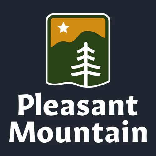 Pleasant Mountain Adult T-Shirt Full Color Chest Logo Midnight Navy - Image 2