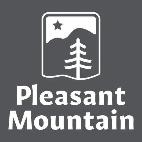 Pleasant Mountain Adult Crewneck White Chest Logo Asphalt - Image 2