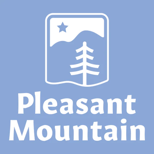 Pleasant Mountain Adult Crewneck White Chest Logo Carolina Blue - Image 2