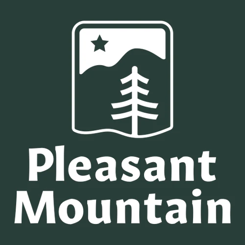 Pleasant Mountain Adult Crewneck White Chest Logo Forest - Image 2
