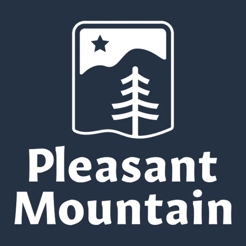 Pleasant Mountain Adult Crewneck White Chest Logo Navy - Image 2