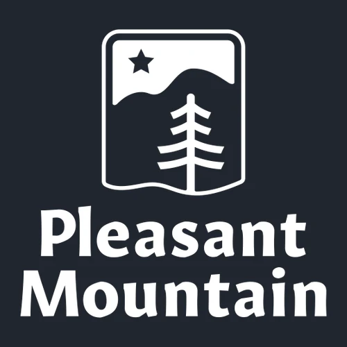 Pleasant Mountain Adult T-Shirt White Chest Logo Midnight Navy - Image 2