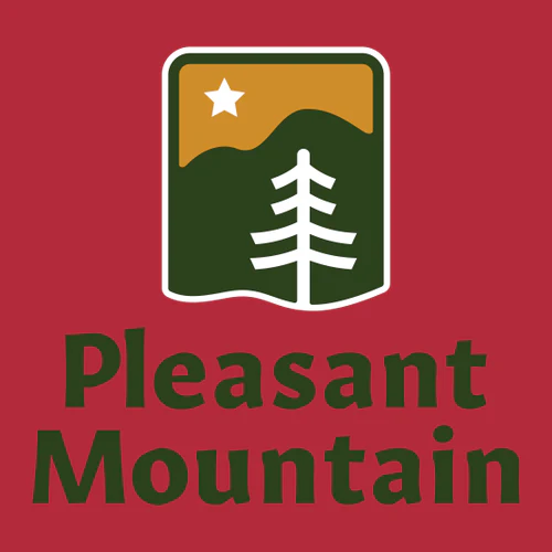 Pleasant Mountain Adult Crewneck Full Color Chest and Back Logo Red - Image 5