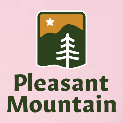 Pleasant Mountain Adult Long Sleeve Full Color Chest and Back Logo Pink - Image 3