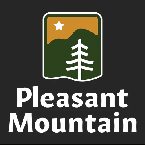 Pleasant Mountain Adult T-Shirt Full Color Chest and Back Logo Black - Image 3
