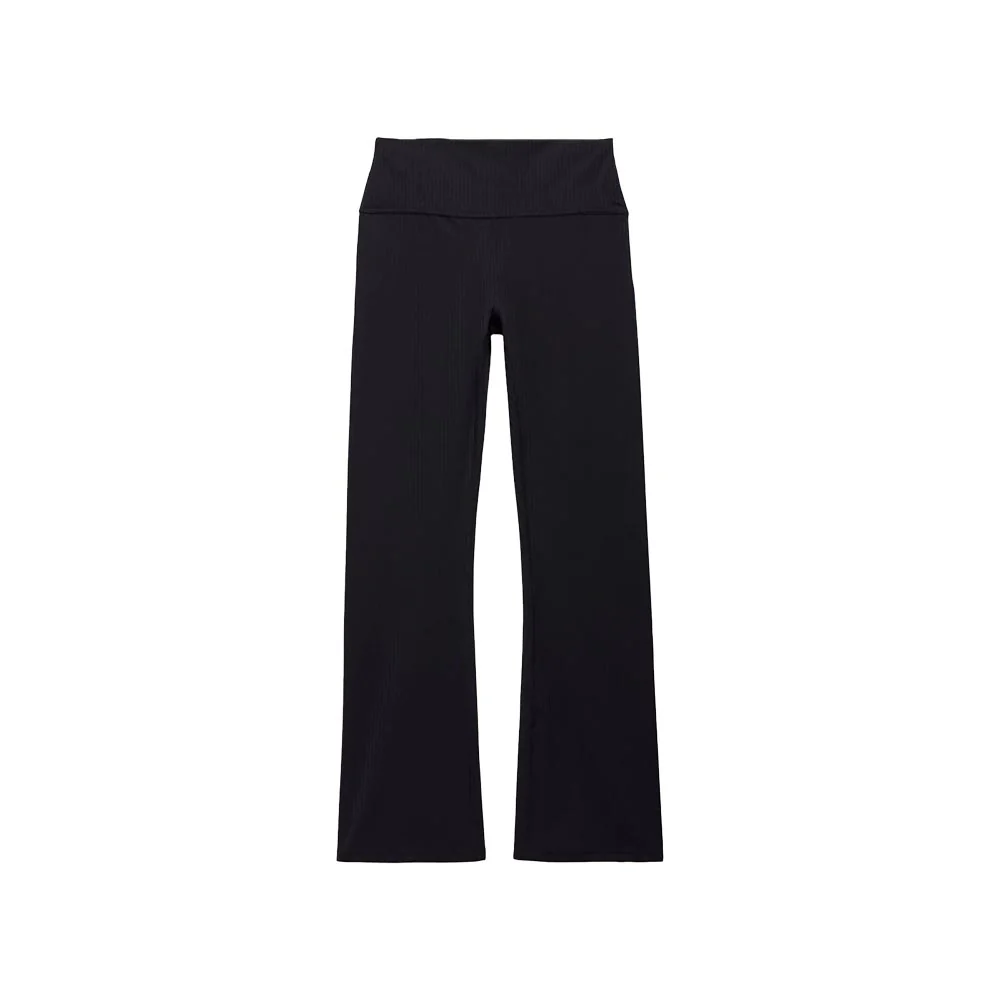 prAna Women's Luxara Rib Flare Crop Leggings