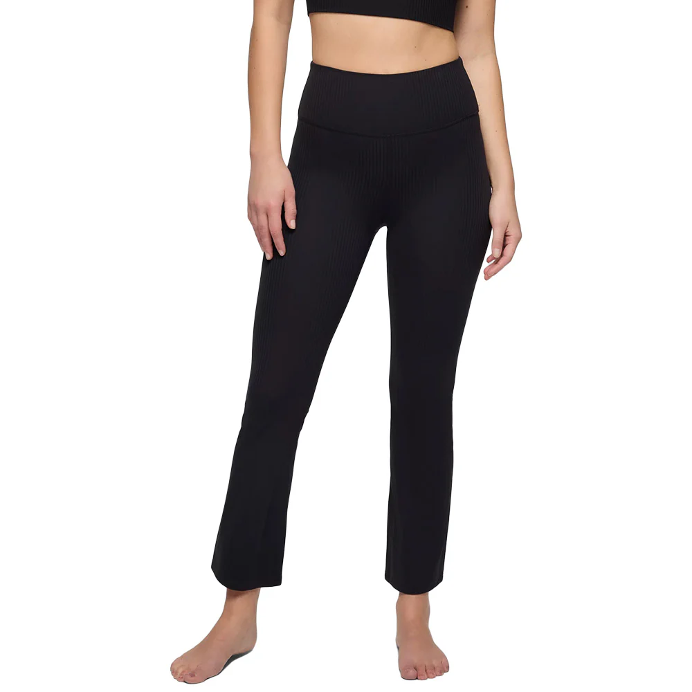 prAna Women's Luxara Rib Flare Crop Leggings - Image 2