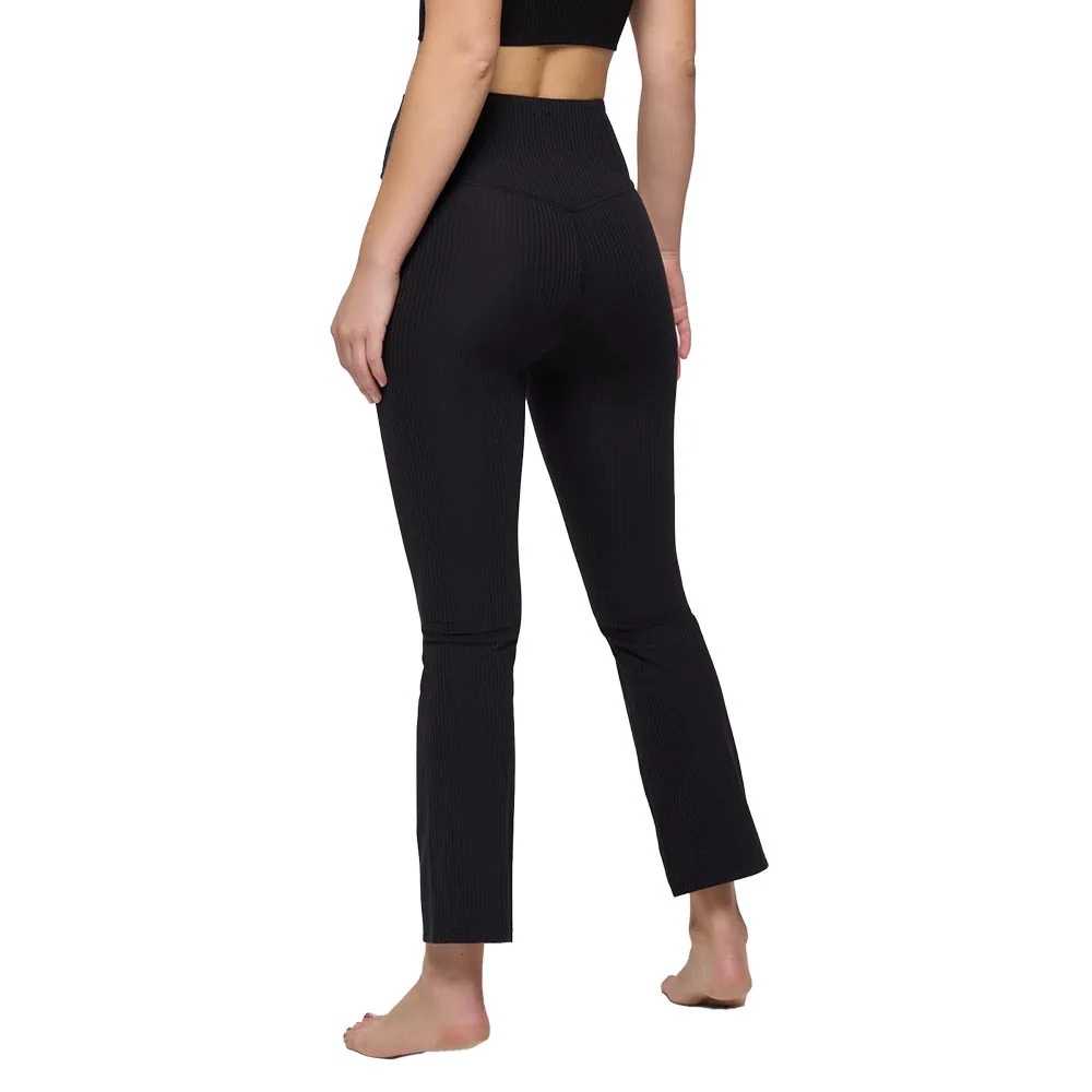prAna Women's Luxara Rib Flare Crop Leggings - Image 3