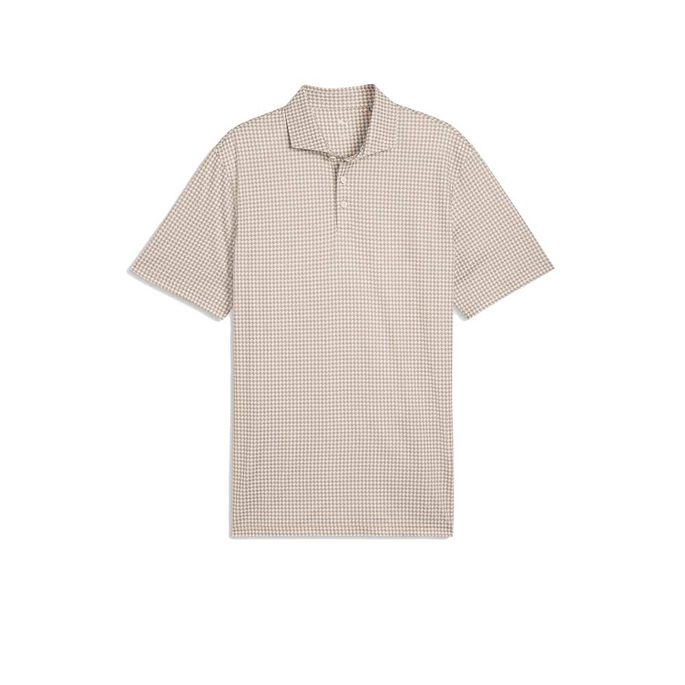 Puma Men's CLOUDPSUN Mono Check Golf Polo Shirt