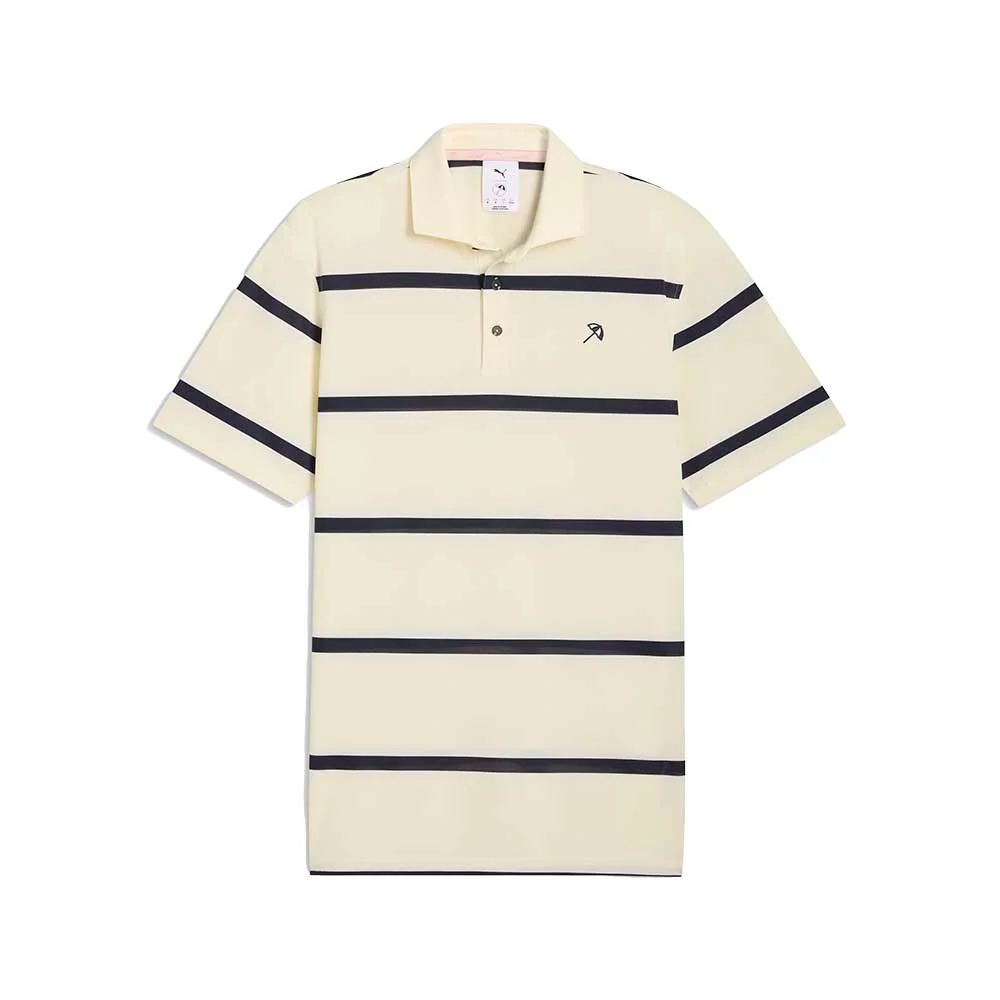 Puma Men's Puma X AP Pique Stripe Golf Polo Shirt