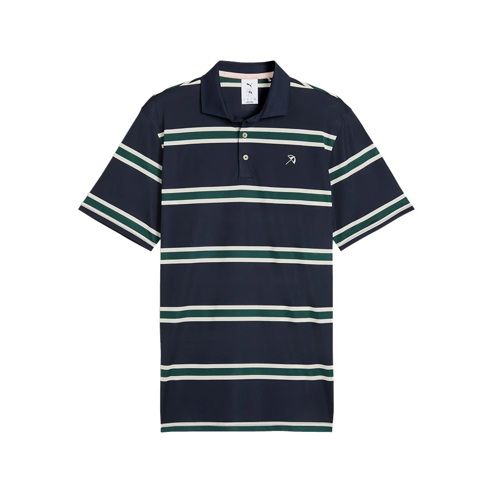 Puma Men's Puma X AP Pique Stripe Golf Polo Shirt - Image 5