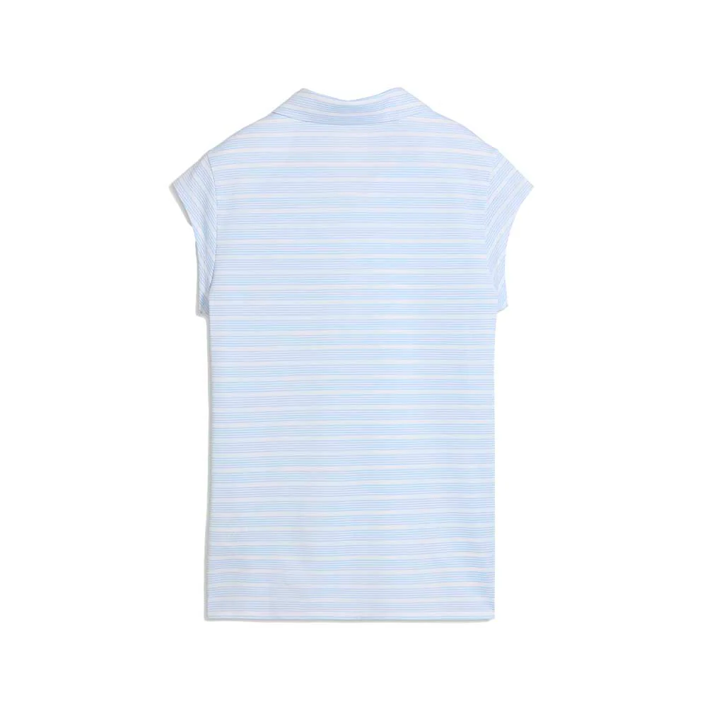 Puma Women's Pique YD Stripe Cap Sleeve Golf Polo - Image 2