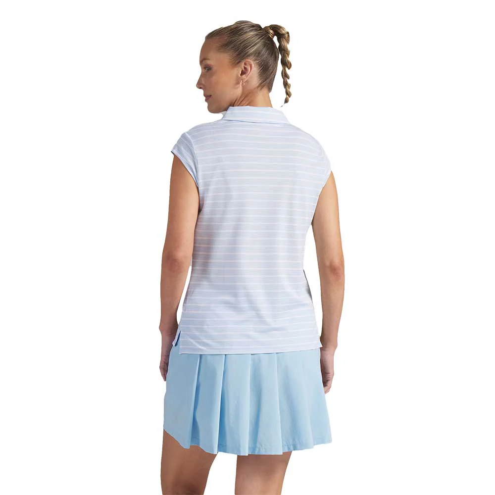 Puma Women's Pique YD Stripe Cap Sleeve Golf Polo - Image 4