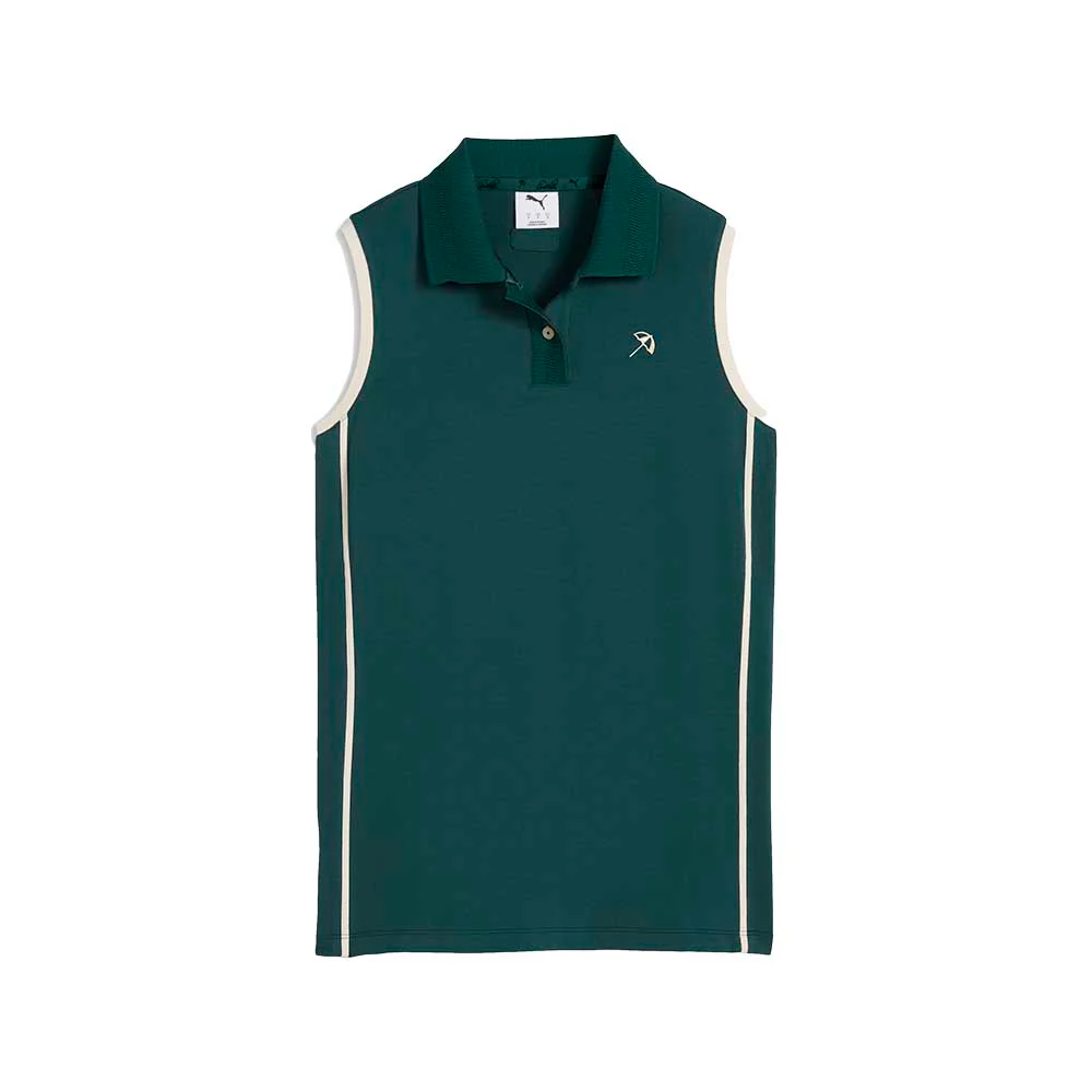 Puma Women's Puma X AP Modalon Piped Sleeveless Golf Polo Shirt - Image 5