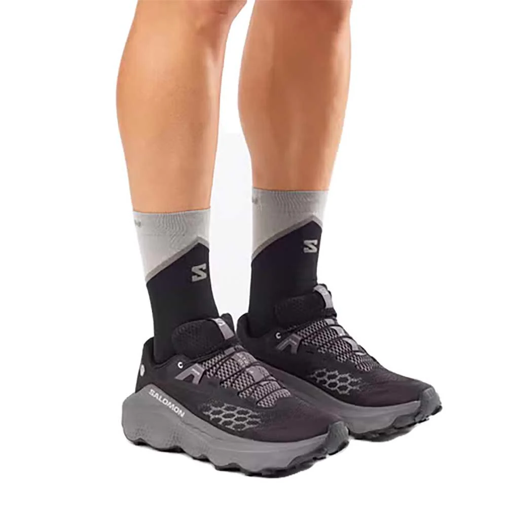 Salomon Men's Ultra Glide 4 Running Shoes - Black/Dark Gull Gray - Image 5
