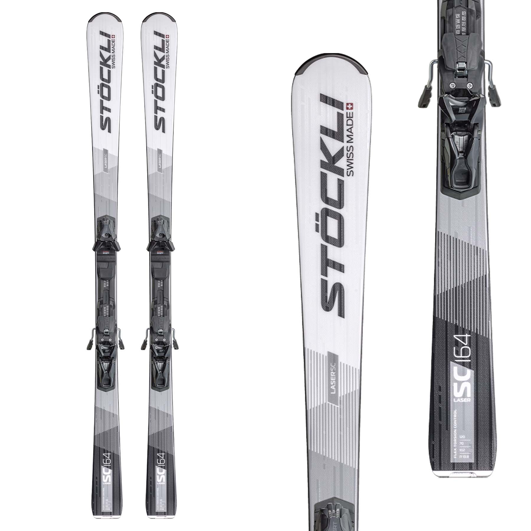 Stockli Laser SC Skis with SRT 12 Bindings 2027