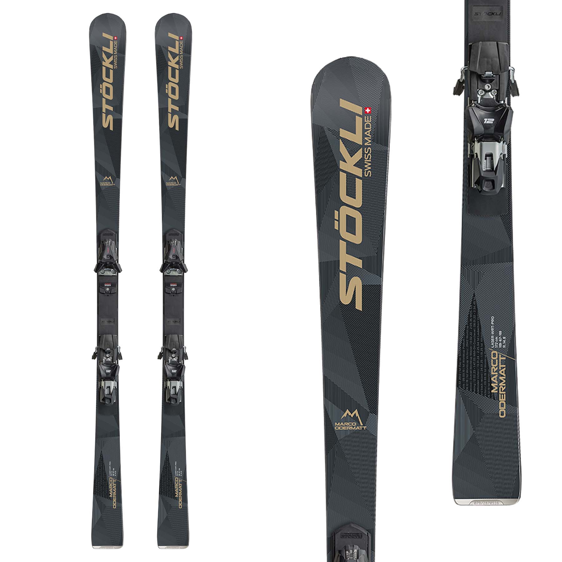 Stockli Laser WRT Pro Marco Odermatt Edition Skis with WRT 12 GW Bindings 2027